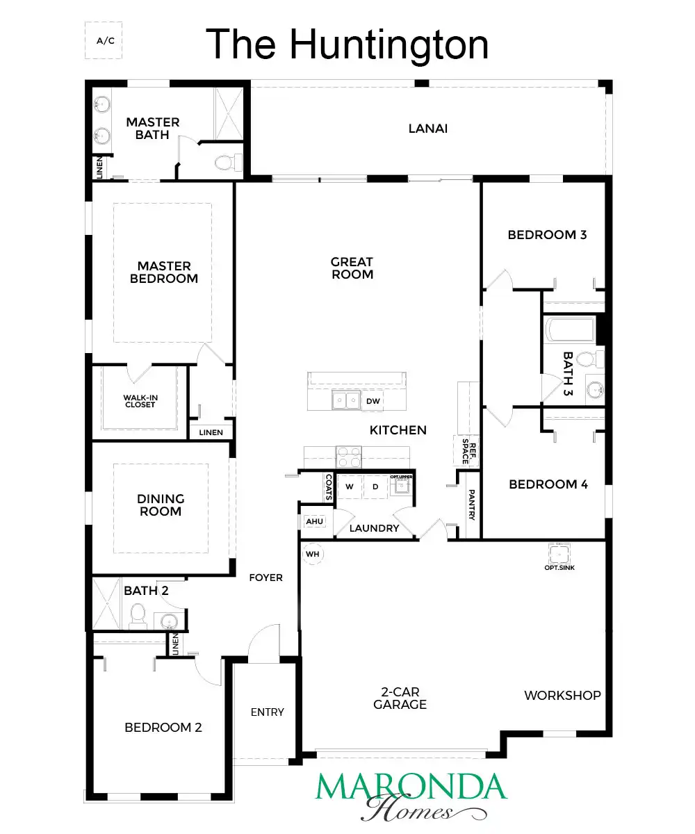 MarondaHomes-Huntington-B_Stone-Elevation-Model Home_Hammock-Oaks-Reserve
