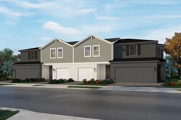 Meritage Homes Calistoga Fourplex Home & Floorplan at Hammock Oaks Reserve, FL