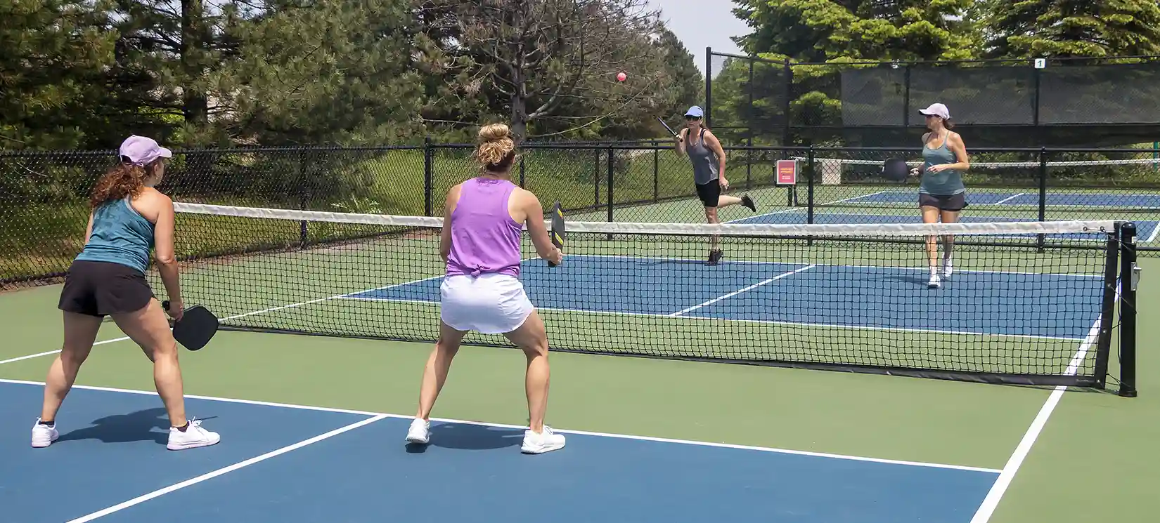 Four Pickleball Courts at Hammock Oaks Reserve Master Planned Community Lady Lake FL